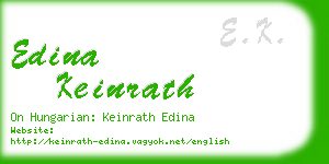 edina keinrath business card